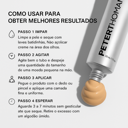 Creme reafirmante instantâneo: refirma e suaviza as rugas imediatamente.