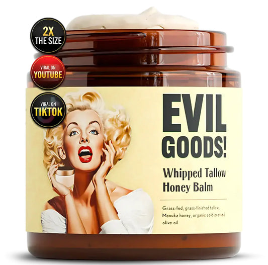 EvilGoods - Creme Orgânico de Sebo de Boi - Frasco de Vidro